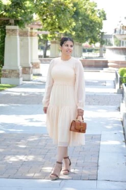 Ada Pale Yellow Smocked Dress -Women Dresses Store image 8caf9581 e23d 48fa b0ef 6c225efcddef