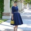 Merida Navy Midi Dress -Women Dresses Store image a1ea26ad 7c59 414f 84fd bd1e6d613f89