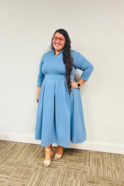 Santorini Blue Dress -Women Dresses Store image a53b1051 c7b8 47e4 b2f0 5270a54aee7a