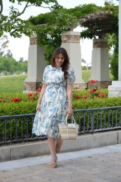 Ariel Blue Floral Dress