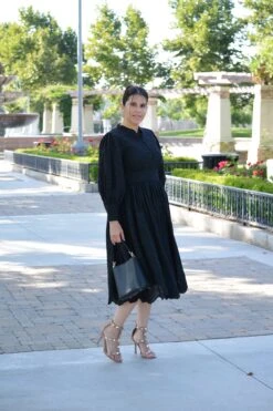 Florence Black Eyelet Cotton Dress -Women Dresses Store image a7c78c59 b586 4b6f af9e 80918a66ed46