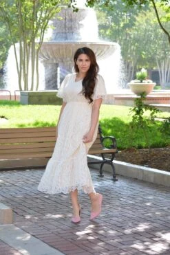 Catrine Cream Embroidered Dress -Women Dresses Store image aa1c1e30 8b4e 495d ba2b 7e323f0d6a2c