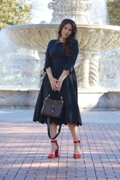 Berlin Black Scalloped Dress -Women Dresses Store image ad73743b c7cf 457a adf4 7c0d4ad61d3e