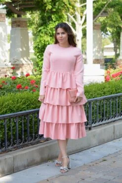 Amalfi Blush Ruffled Dress -Women Dresses Store image c519e792 1a9e 4fba b4ca 2f946c79ce69