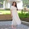 Catrine Cream Embroidered Dress -Women Dresses Store image cc013426 d6e2 46bd a030 712818b3c091