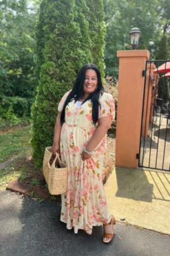 Finley Cream Floral Maxi Dress -Women Dresses Store image cf1bca2b 96bd 4439 83a5 c738d96fd478