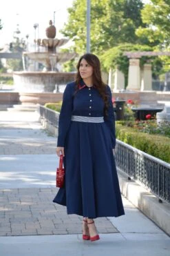 Evelyn Navy Maxi Dress -Women Dresses Store image d3bbfc3a 72f6 4697 af4f 70cf03eefcdf