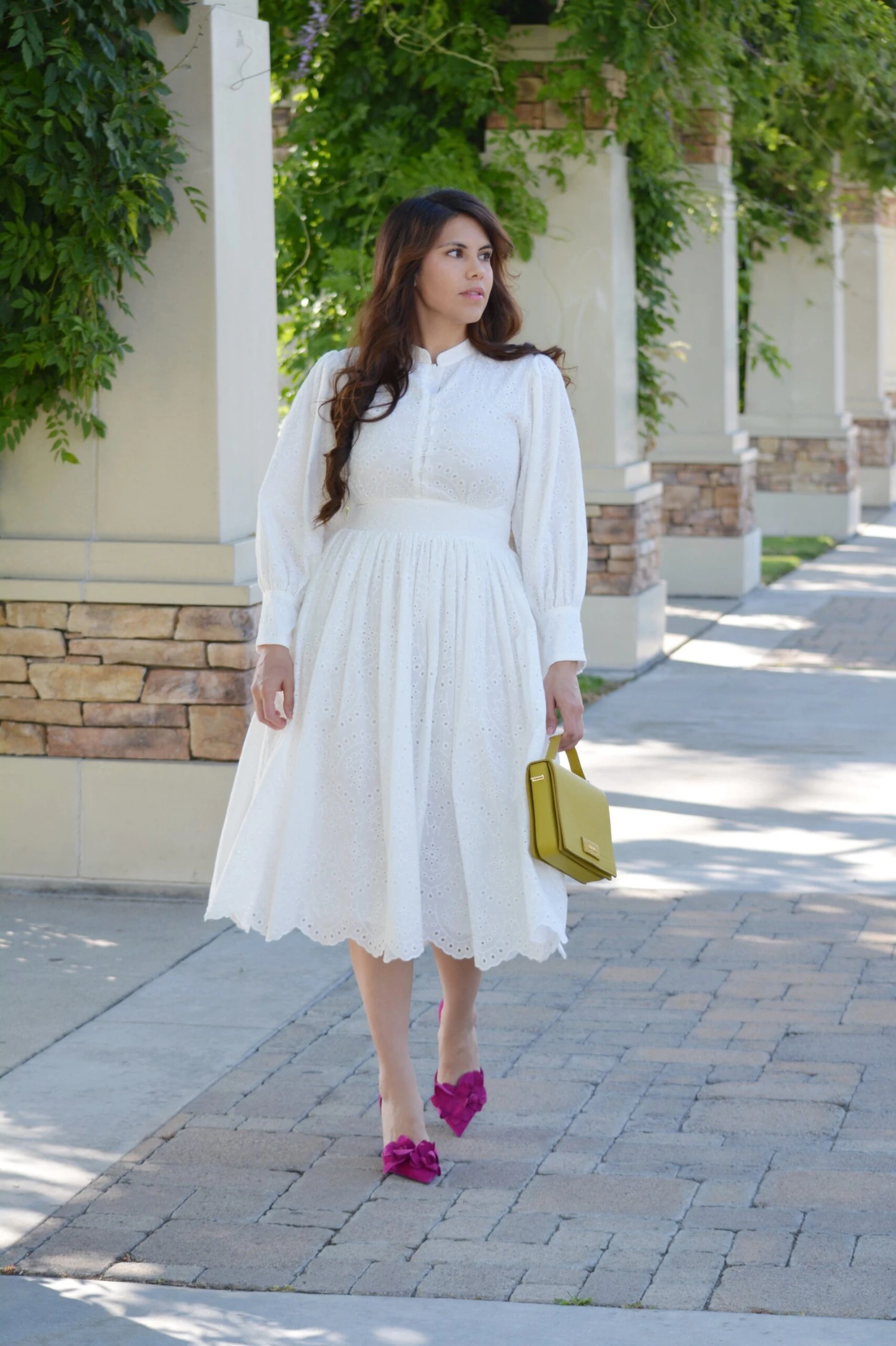 Florence White Eyelet Cotton Dress 9 Florence White Eyelet Cotton Dress - Image 7