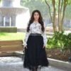 Charlotte Black Tulle Tiered Skirt -Women Dresses Store image ec600e85 b2bf 4064 a63a fffd04038a84