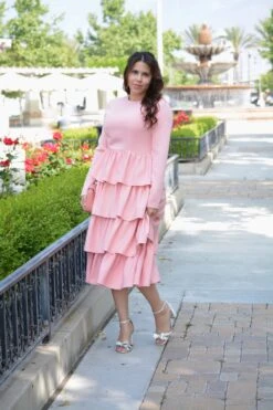 Amalfi Blush Ruffled Dress -Women Dresses Store image f131581a a34b 497b 9508 8cac08326482