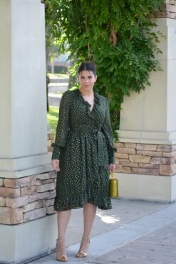 Talulla Hunter Green Gold Dash Dress -Women Dresses Store image f160d9e5 c2d7 4e39 9f0e 9dcb0f8192a2