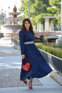 Evelyn Navy Maxi Dress -Women Dresses Store image f49cabe5 8a1f 4dd0 a273 1a7dd8df3d4b