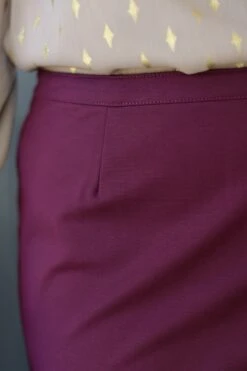 Mercy Burgundy Pencil Skirt -Women Dresses Store image f5031bd6 7b27 4aa1 ac5e cc9f289f54d7