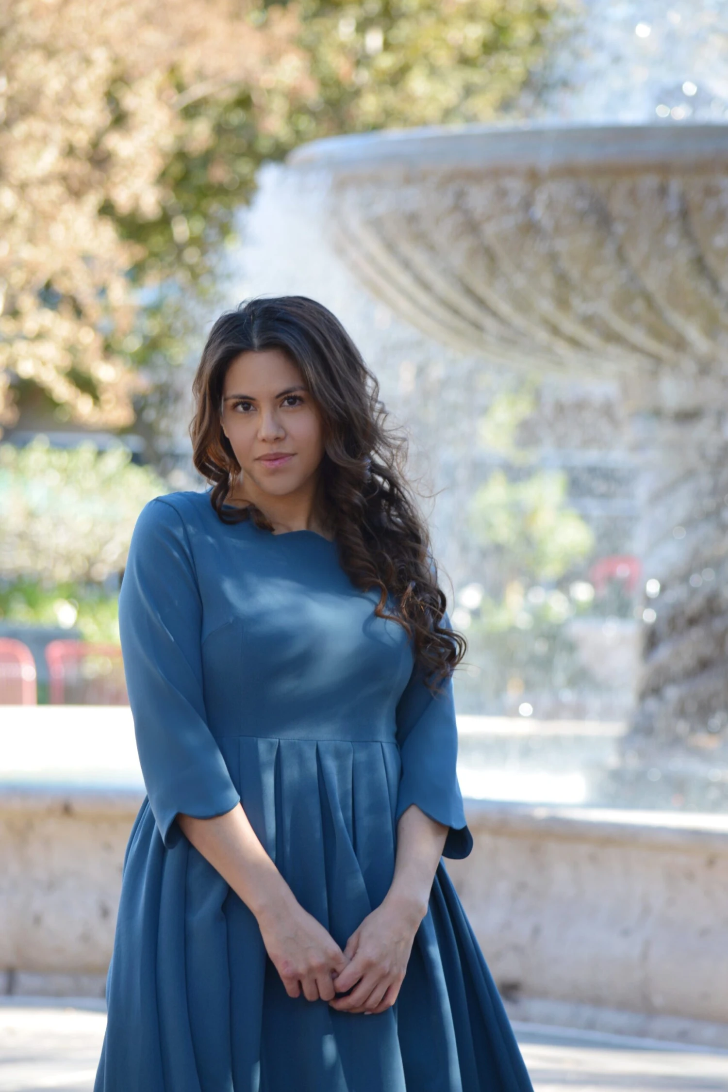 Berlin Teal Scalloped Dress 8 Berlin Teal Scalloped Dress - Image 6